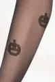 Damenstrumpfhose mit Halloween-Kürbismuster CRAZY TRICK WZ.04 40 DEN Gatta