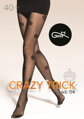 Damenstrumpfhose mit Halloween-Kürbismuster CRAZY TRICK WZ.04 40 DEN Gatta