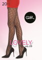 Strumpfhose mit Herzen LOVELY 09 20 DEN Gatta