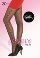 Matte Strumpfhose mit Herzen LOVELY 11 20 DEN Gatta