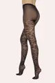 Luxus Damen Feinstrumpfhose mit Spitzenmuster CHANTILLY 30 DEN Knittex