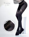 Gemusterte Strumpfhose mit geometrischem Motiv POISON 50 DEN Knittex