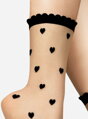 Dünne Socken mit Herzen CUORI 20 DEN Lores
