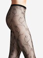 Netzstrumpfhose mit Blumen SAVONA Lores