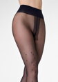 Feinstrumpfhose mit Glitzer und Sternenmuster ALLURE F04 Marilyn