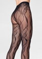 Netzstrumpfhose mit Blumenmuster CHARLY F08 Marilyn