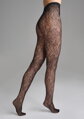 Netzstrumpfhose mit floralem Ornament CHARLY G002 Marilyn von hinten