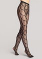 Gemusterte Netzstrumpfhose mit grafischen Linien CHARLY I001 Marilyn