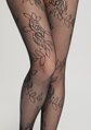 Netzstrumpfhose mit Blumenmuster CHARLY I015 Marilyn