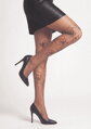 Gemusterte Strumpfhose mit Blumenmotiv EMMY I014 30 DEN Marilyn