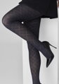 Strumpfhose mit markantem Jacquard-Rautenmuster GRACE F02 Marilyn