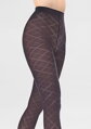 Strumpfhose mit markantem Jacquard-Rautenmuster GRACE F02 Marilyn