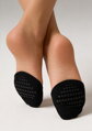 Damen schwarze Zehenkappen aus Baumwolle TOE ONLY Marilyn