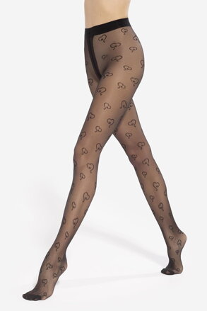 Strumpfhose mit Herzen LOVELY 10 20 DEN Gatta