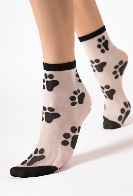 Socken mit Pfoten G 1192 PAWPAW 20 DEN Fiore