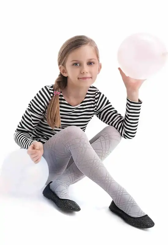 Gemusterte Kinderstrumpfhosen BRENDA Knittex