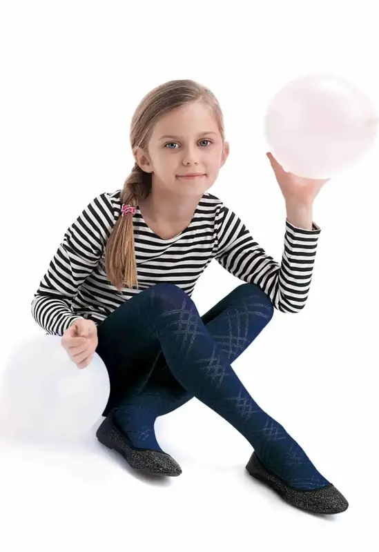 Hulahopke za djevojčice s uzorkom BRENDA Knittex