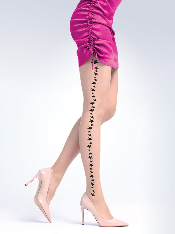 Gemusterte Strumpfhose STARLIGHT 20 DEN Knittex