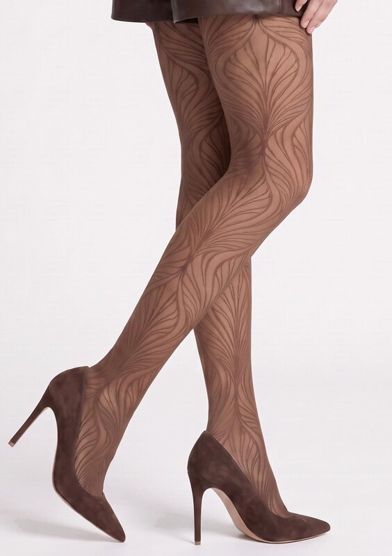 Gemusterte Strumpfhose mit eleganten Linien ALLURE I002 40 DEN Marilyn