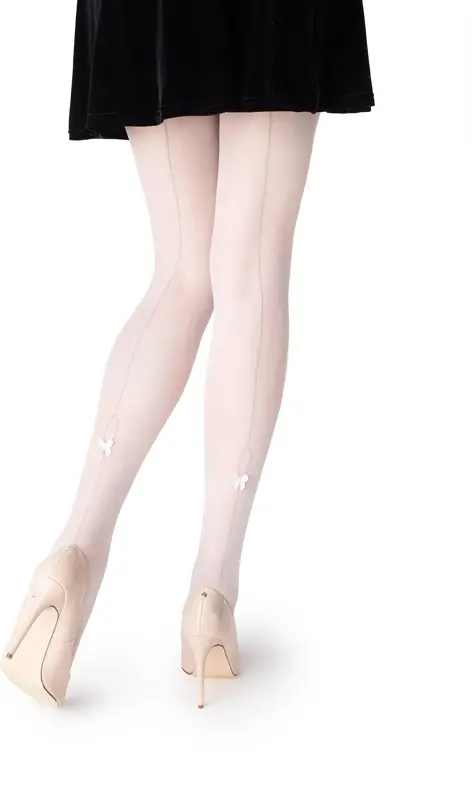 Damenstrumpfhose mit Ziernaht und Spitzenbund GUCCI G02 20 DEN Marilyn